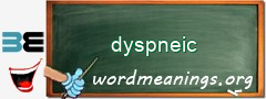 WordMeaning blackboard for dyspneic